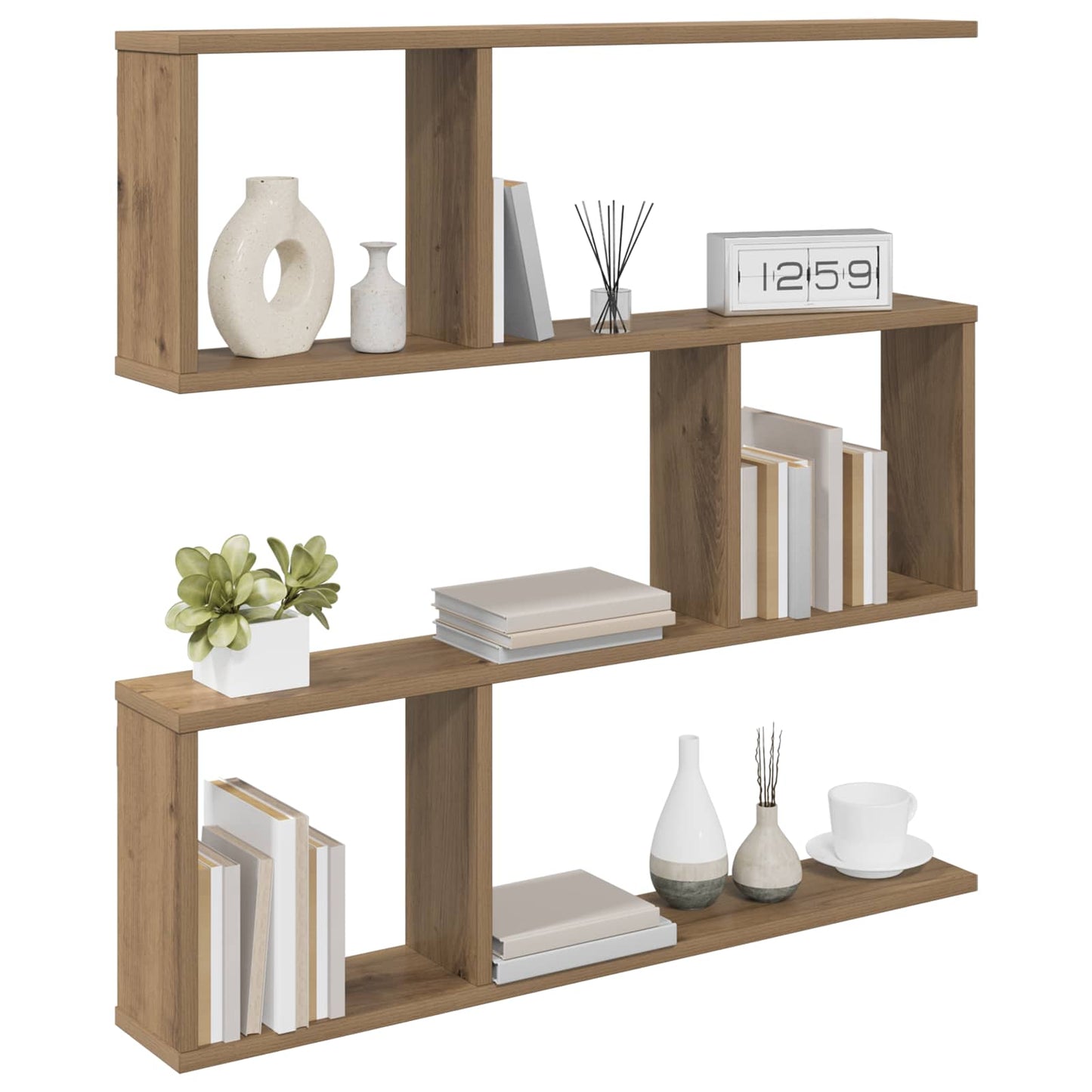 Scaffale da parete Rovere Artigianale 80 x 12 x 79,5 cm | homemem39