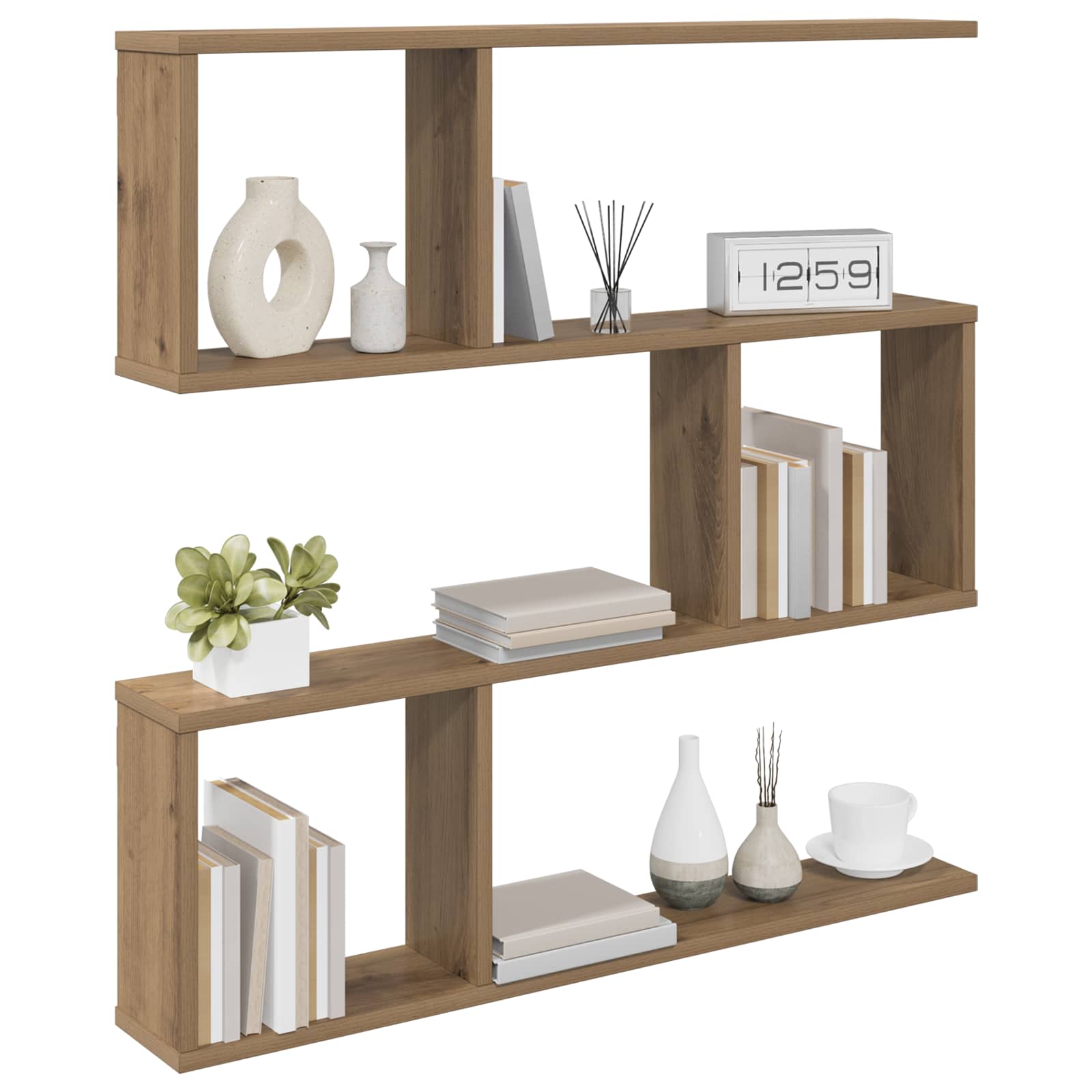 Scaffale da parete Rovere Artigianale 80 x 12 x 79,5 cm | homemem39