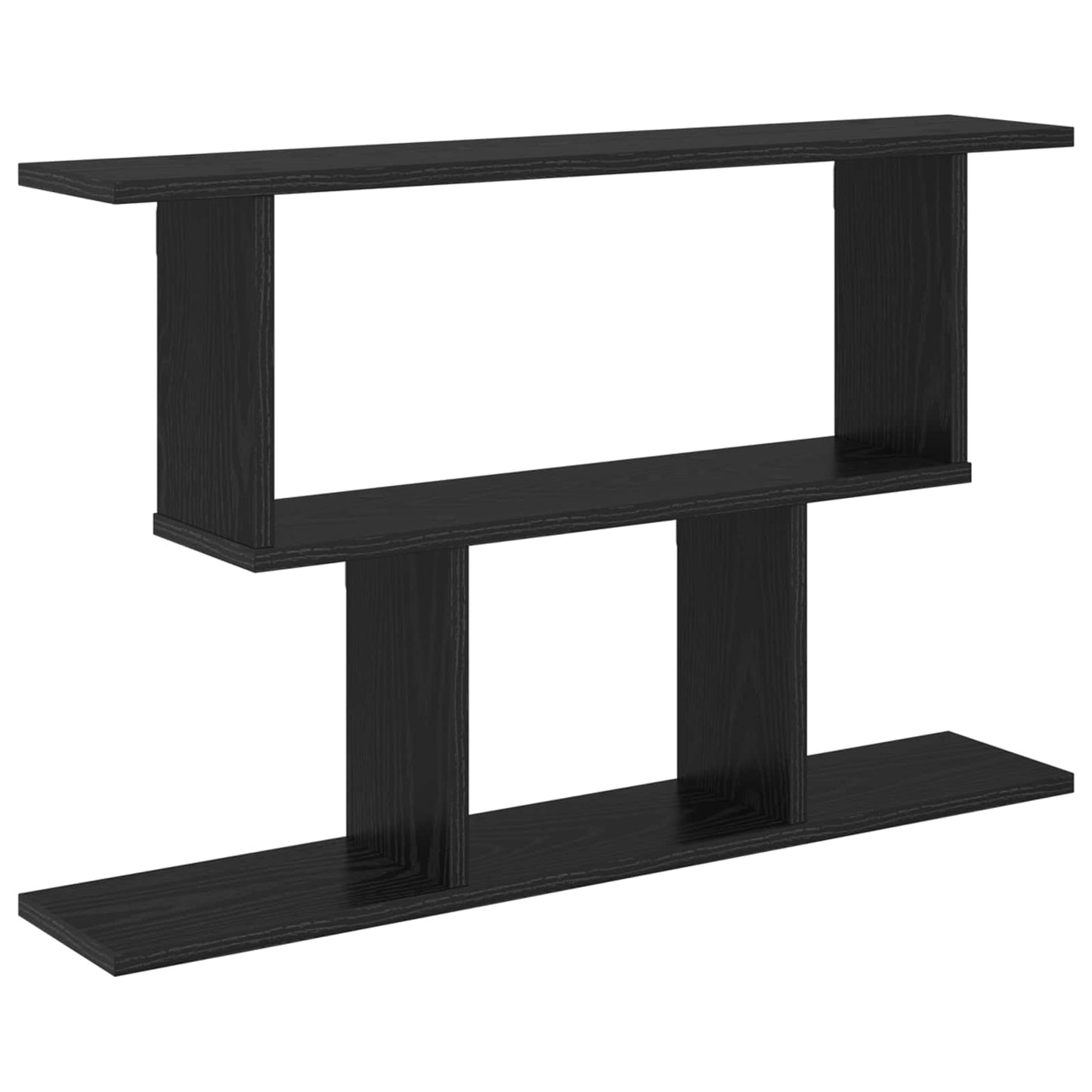 Scaffale da parete Rovere Nero 80 x 15 x 50,5 cm | homemem39