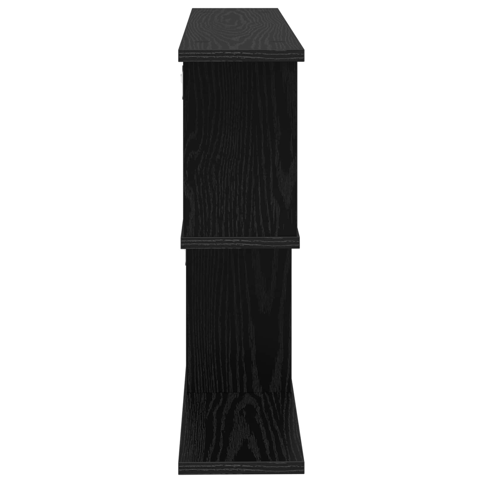 Scaffale da parete Rovere Nero 80 x 15 x 50,5 cm | homemem39