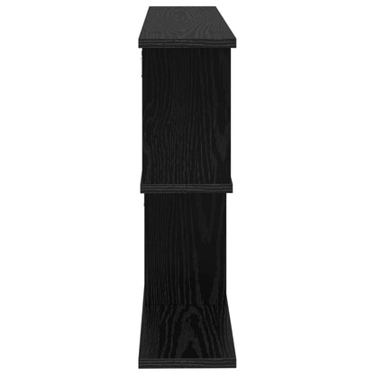 Scaffale da parete Rovere Nero 80 x 15 x 50,5 cm | homemem39