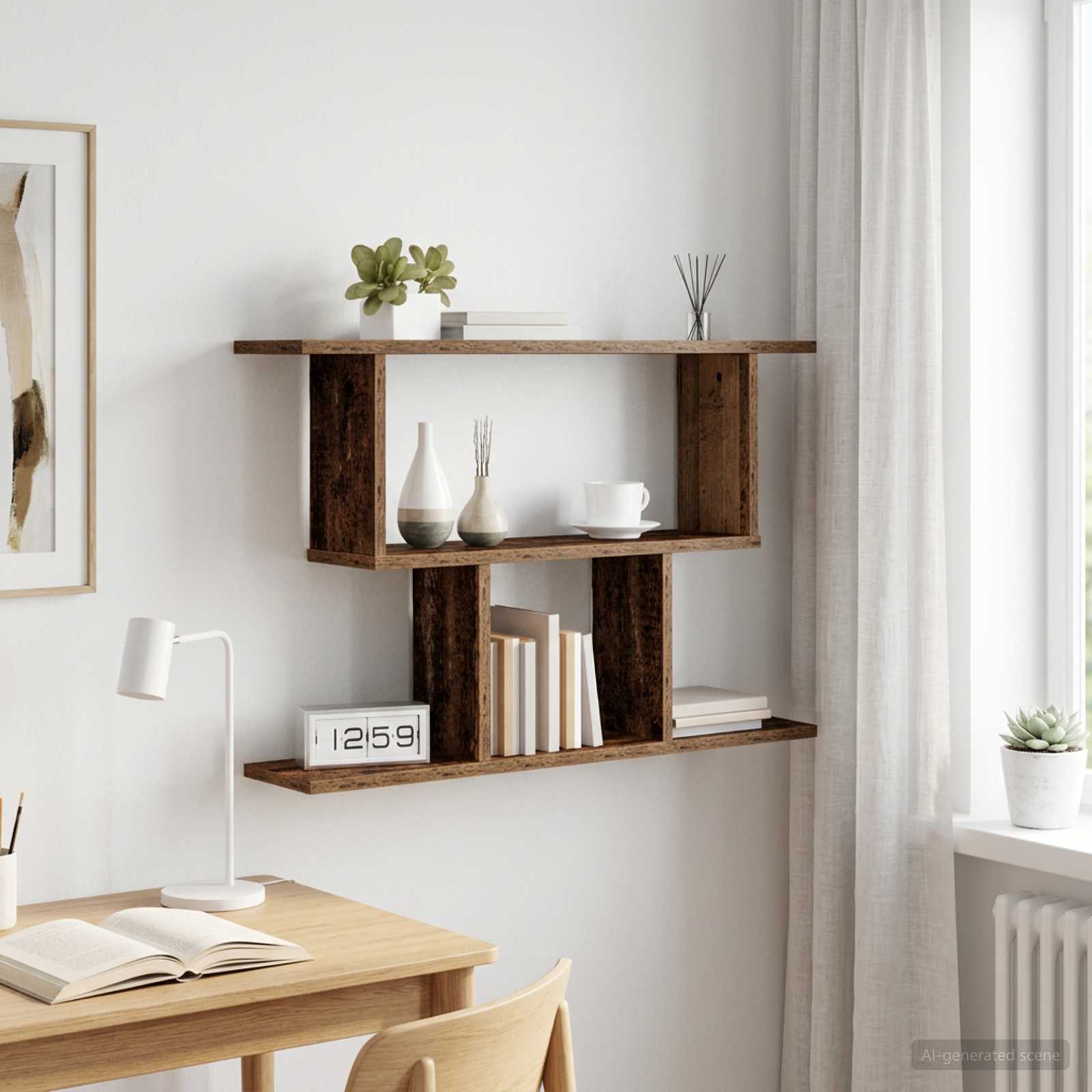 Scaffale da parete Legno antico 80 x 15 x 50,5 cm | homemem39