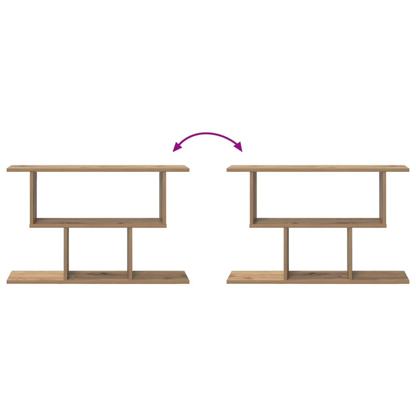 Scaffale da parete Rovere Artigianale 80 x 15 x 50,5 cm | homemem39