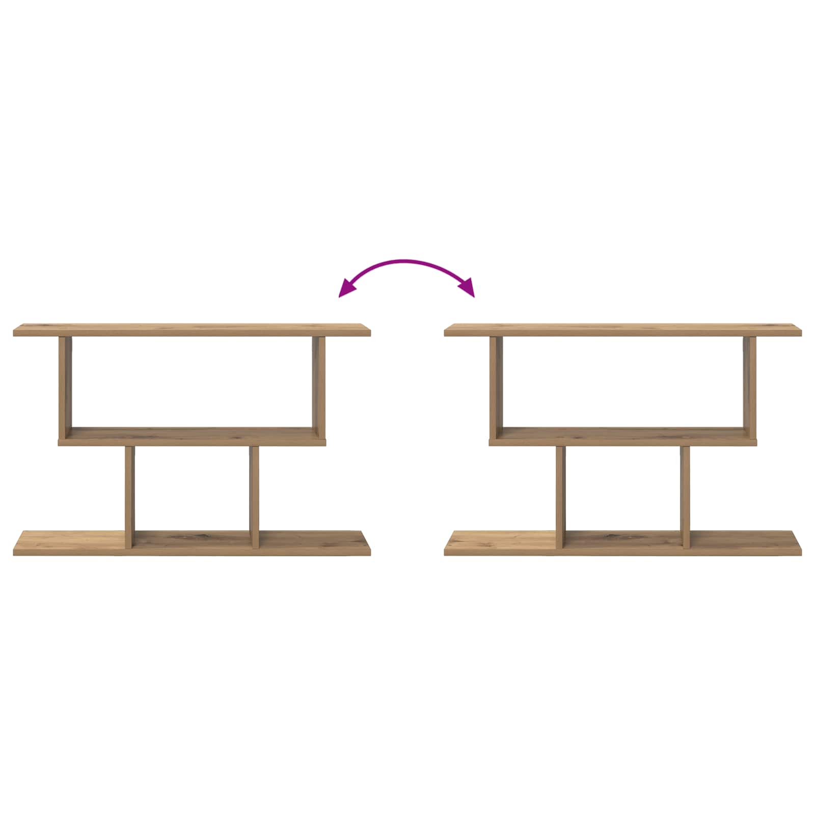 Scaffale da parete Rovere Artigianale 80 x 15 x 50,5 cm | homemem39