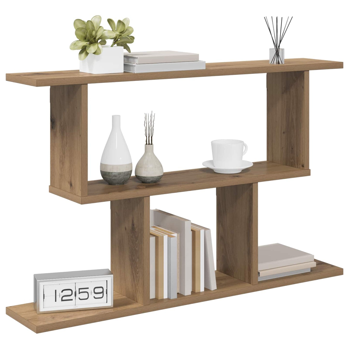 Scaffale da parete Rovere Artigianale 80 x 15 x 50,5 cm | homemem39