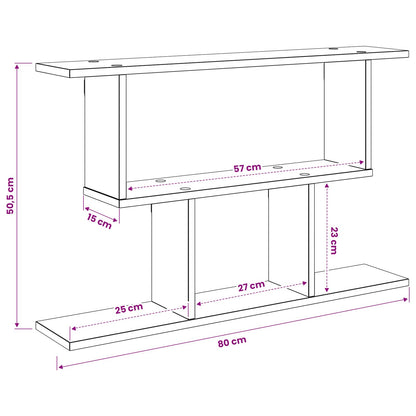 Scaffale da parete Rovere Artigianale 80 x 15 x 50,5 cm | homemem39