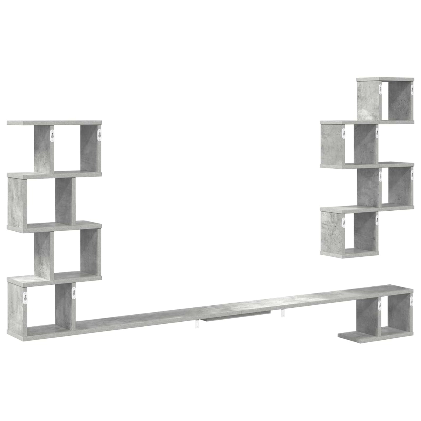 Mensola per TV da muro Grigio Cemento 180 x 15 x 94 cm | homemem39