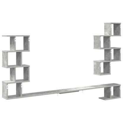 Mensola per TV da muro Grigio Cemento 180 x 15 x 94 cm | homemem39