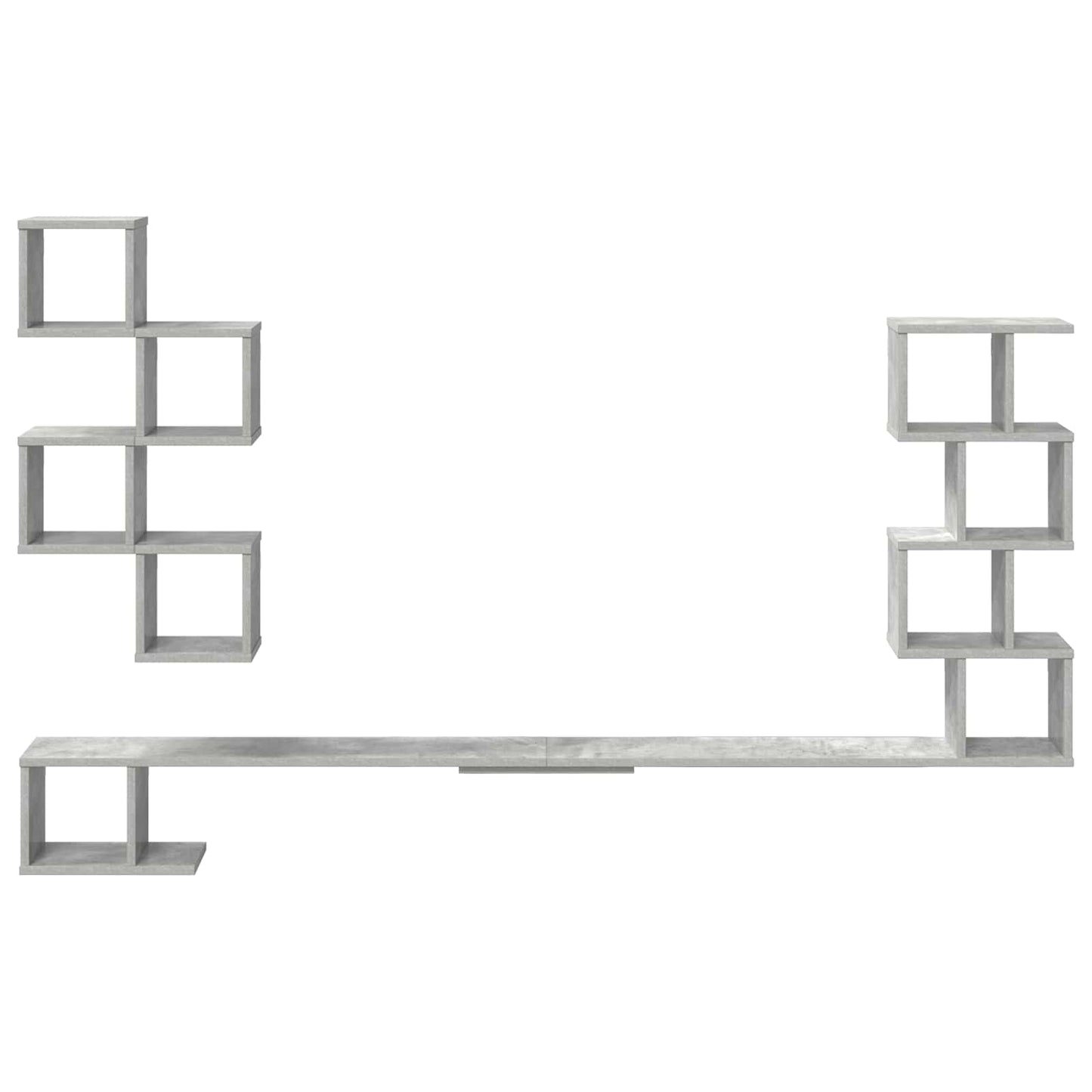 Mensola per TV da muro Grigio Cemento 180 x 15 x 94 cm | homemem39