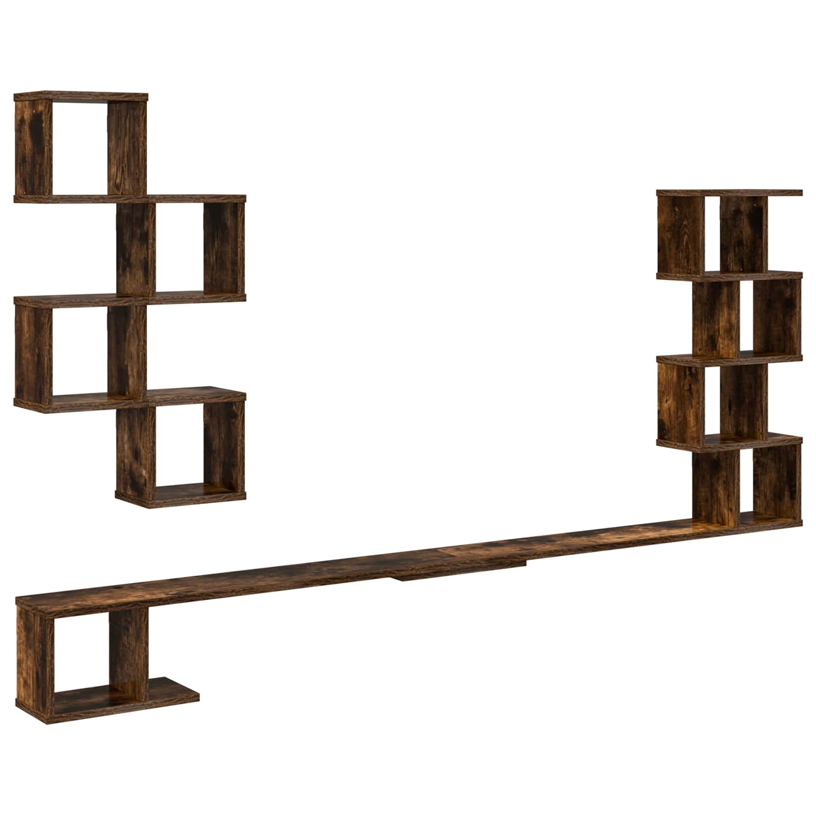 Mensola per TV da muro Rovere Fumo 180 x 15 x 94 cm | homemem39