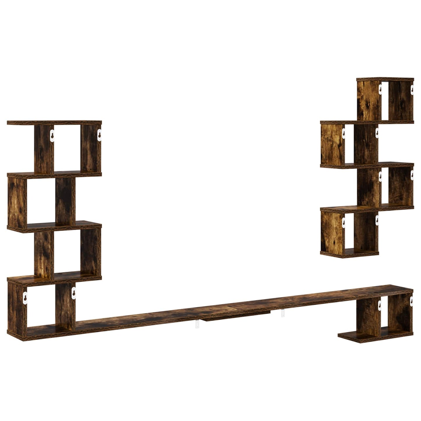 Mensola per TV da muro Rovere Fumo 180 x 15 x 94 cm | homemem39