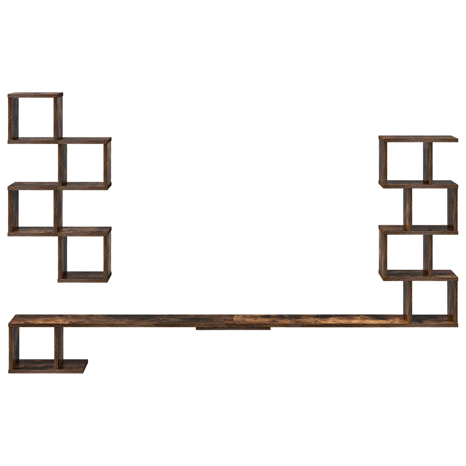 Mensola per TV da muro Rovere Fumo 180 x 15 x 94 cm | homemem39
