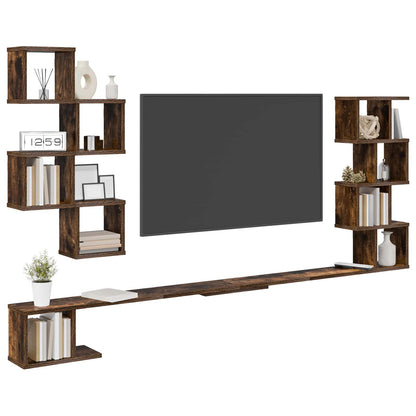 Mensola per TV da muro Rovere Fumo 180 x 15 x 94 cm | homemem39