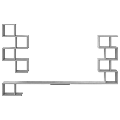 Mensola per TV da muro Sonoma grigio 180 x 15 x 94 cm | homemem39