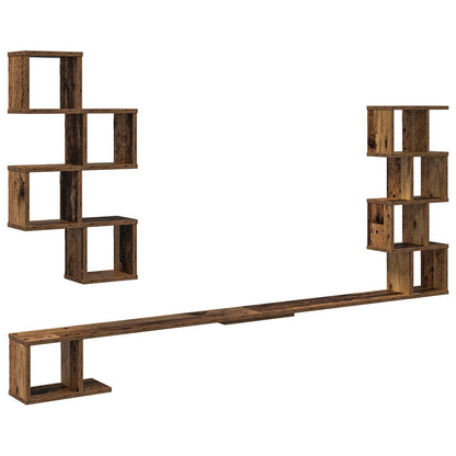 Mensola per TV da muro Legno antico 180 x 15 x 94 cm | homemem39