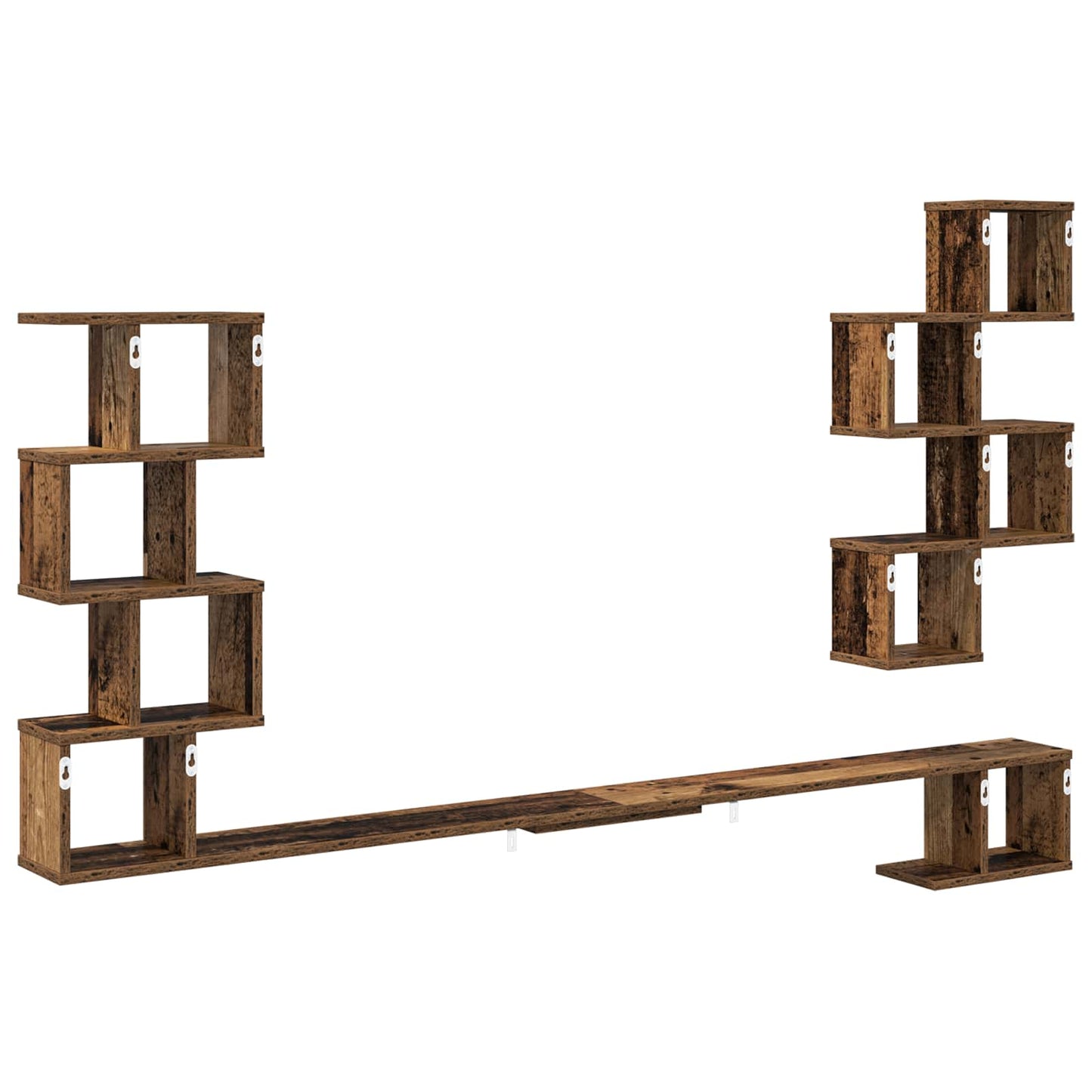 Mensola per TV da muro Legno antico 180 x 15 x 94 cm | homemem39