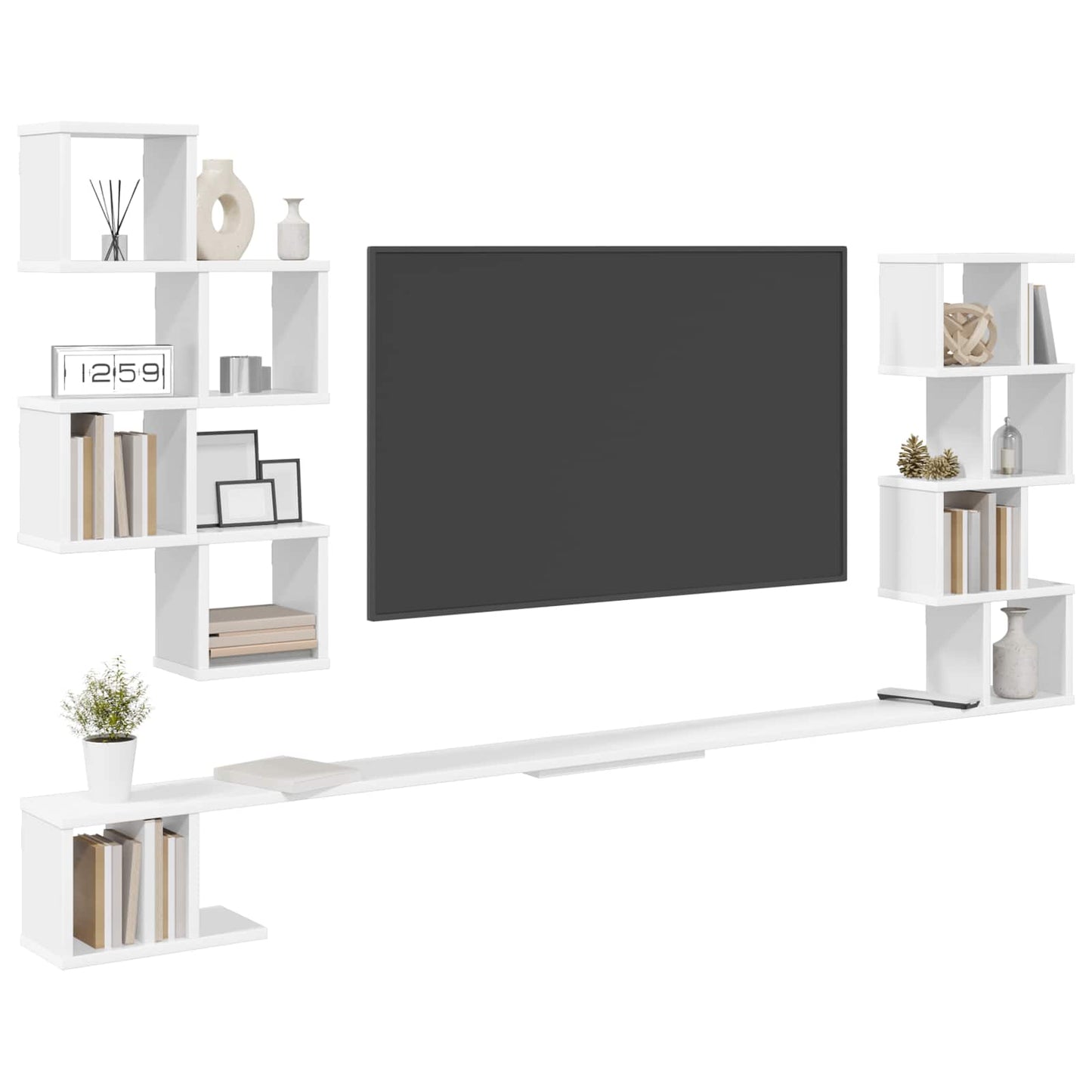Mensola per TV da muro Bianco 160 x 15 x 94 cm | homemem39