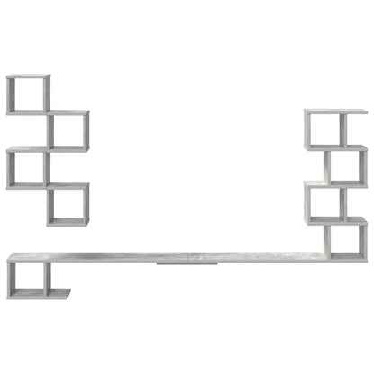 Mensola per TV da muro Grigio Cemento 160 x 15 x 94 cm | homemem39