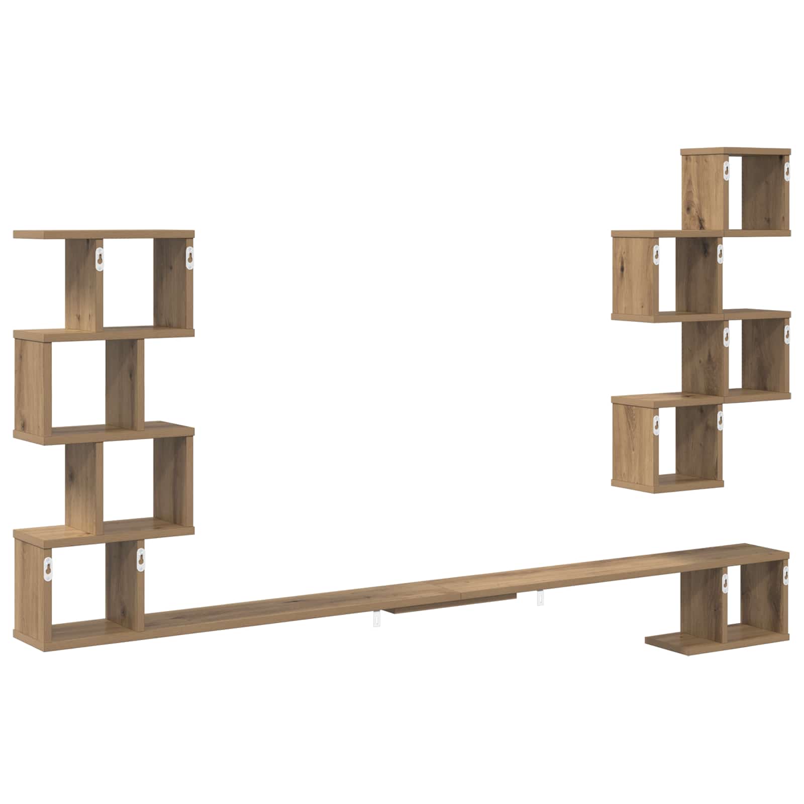Mensola per TV da muro Rovere Artigianale 160 x 15 x 94 cm | homemem39