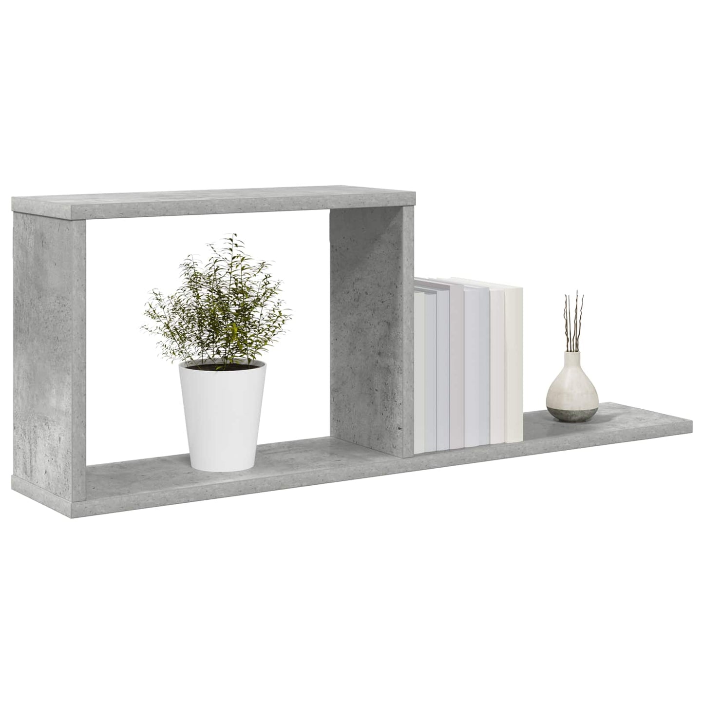 Scaffali flottanti Grigio Cemento 80 x 15 x 30 cm | homemem39