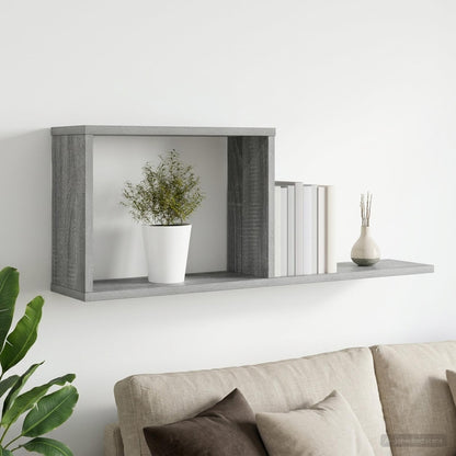 Scaffali flottanti Sonoma grigio 80 x 15 x 30 cm | homemem39