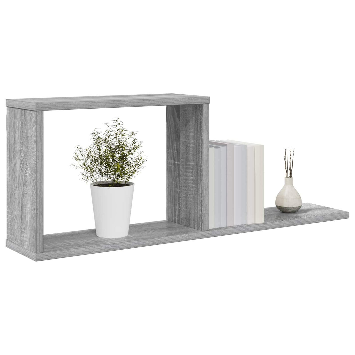 Scaffali flottanti 2 pcs Sonoma grigio 80 x 15 x 30 cm | homemem39