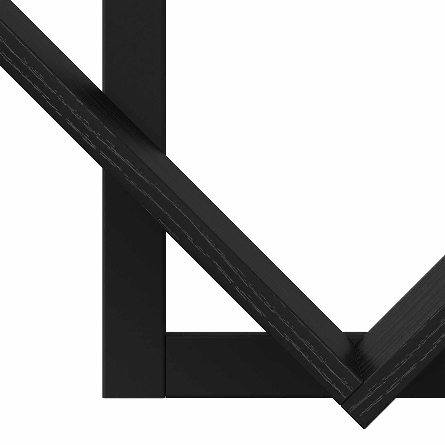 Mensola a muro flottante 2 pcs Rovere Nero 43 x 15 x 47 cm | homemem39