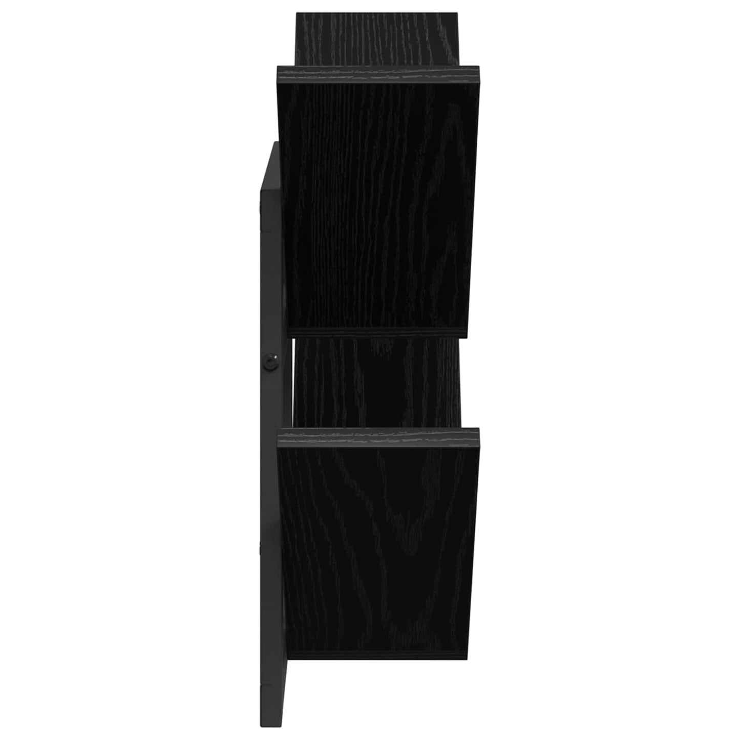 Mensola a muro flottante 2 pcs Rovere Nero 43 x 15 x 47 cm | homemem39