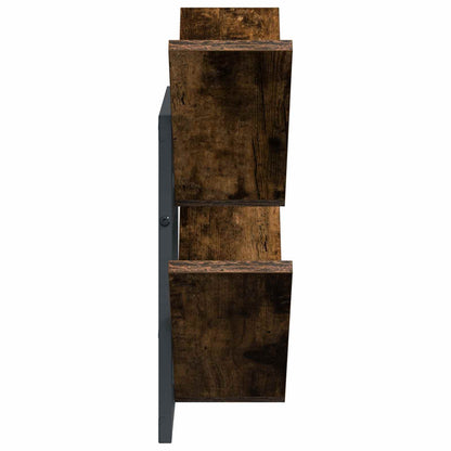 Mensola a muro flottante 2 pcs Rovere Fumo 43 x 15 x 47 cm | homemem39