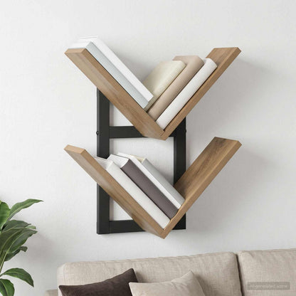 Mensola a muro flottante Rovere Artigianale 43 x 15 x 47 cm | homemem39