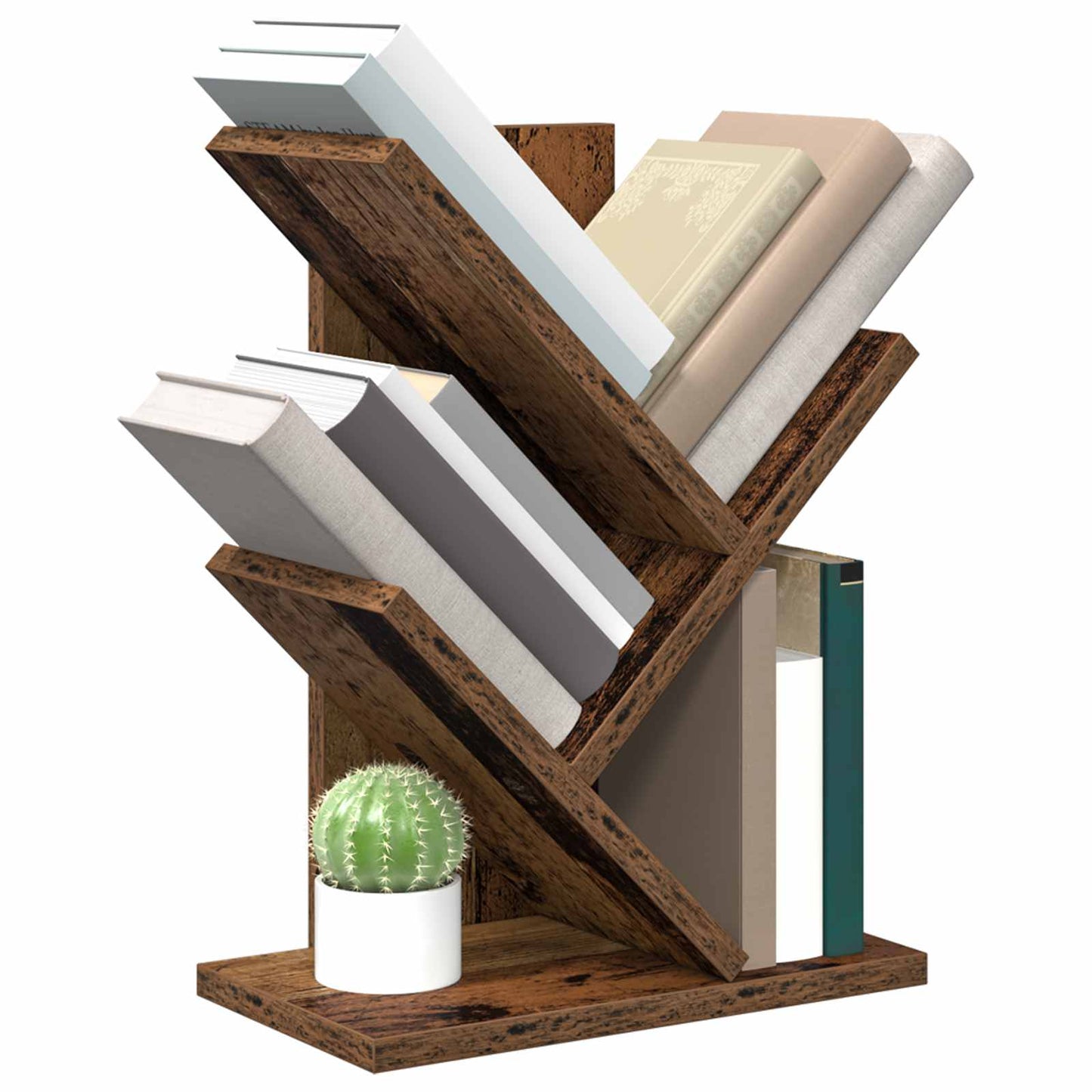 Scaffale per Libri a Forma di Albero 3 Strati 30 x 18 x 40 cm | homemem39