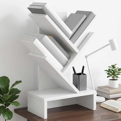 Scaffale per Libri a Forma di Albero 3 Strati 30 x 18 x 48 cm | homemem39