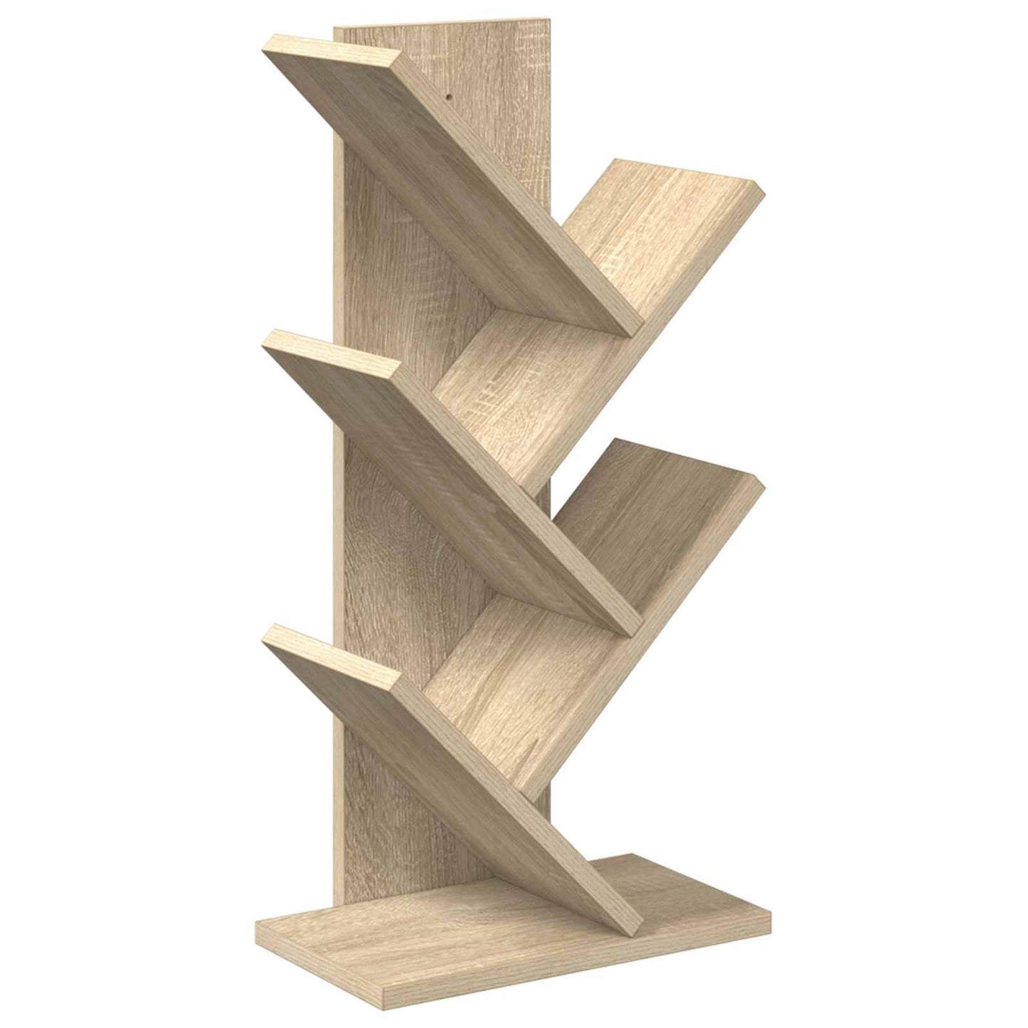 Libreria ad Albero 4 Ripiani 30 x 18 x 60 cm Rovere Sonoma