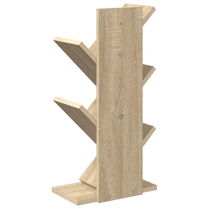 Libreria ad Albero 4 Ripiani 30 x 18 x 60 cm Rovere Sonoma