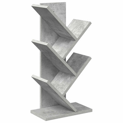 Libreria ad Albero 4 Ripiani 30 x 18 x 60 cm Grigio Cemento | homemem39