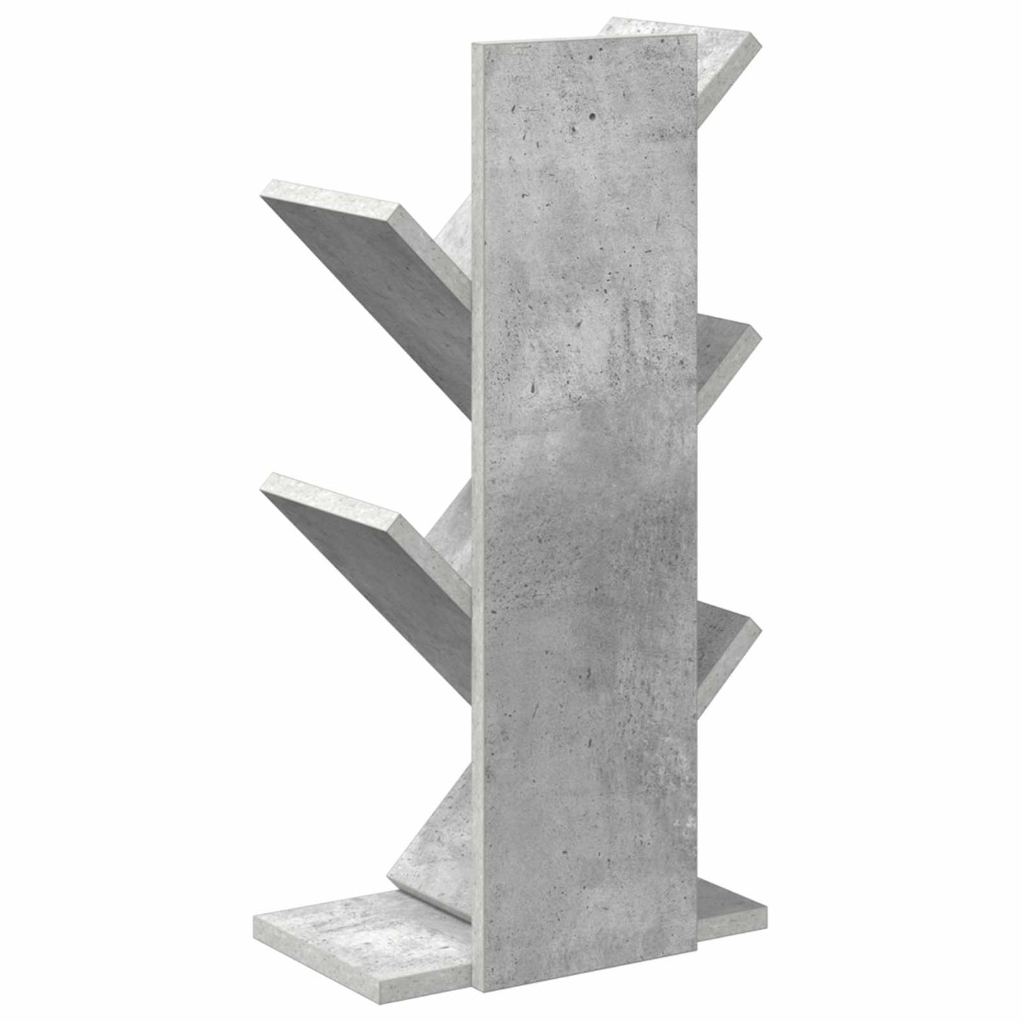 Libreria ad Albero 4 Ripiani 30 x 18 x 60 cm Grigio Cemento | homemem39