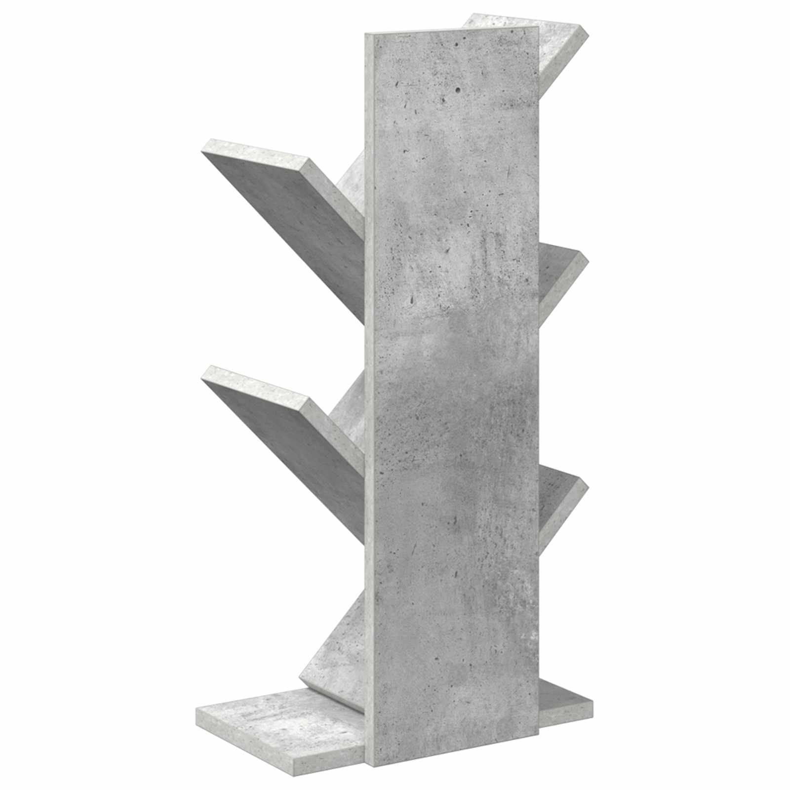 Libreria ad Albero 4 Ripiani 30 x 18 x 60 cm Grigio Cemento | homemem39