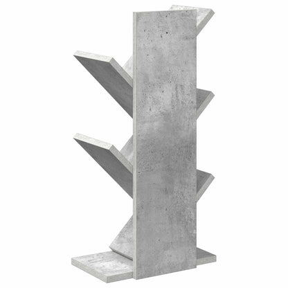 Libreria ad Albero 4 Ripiani 30 x 18 x 60 cm Grigio Cemento | homemem39
