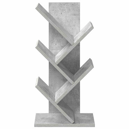 Libreria ad Albero 4 Ripiani 30 x 18 x 60 cm Grigio Cemento | homemem39