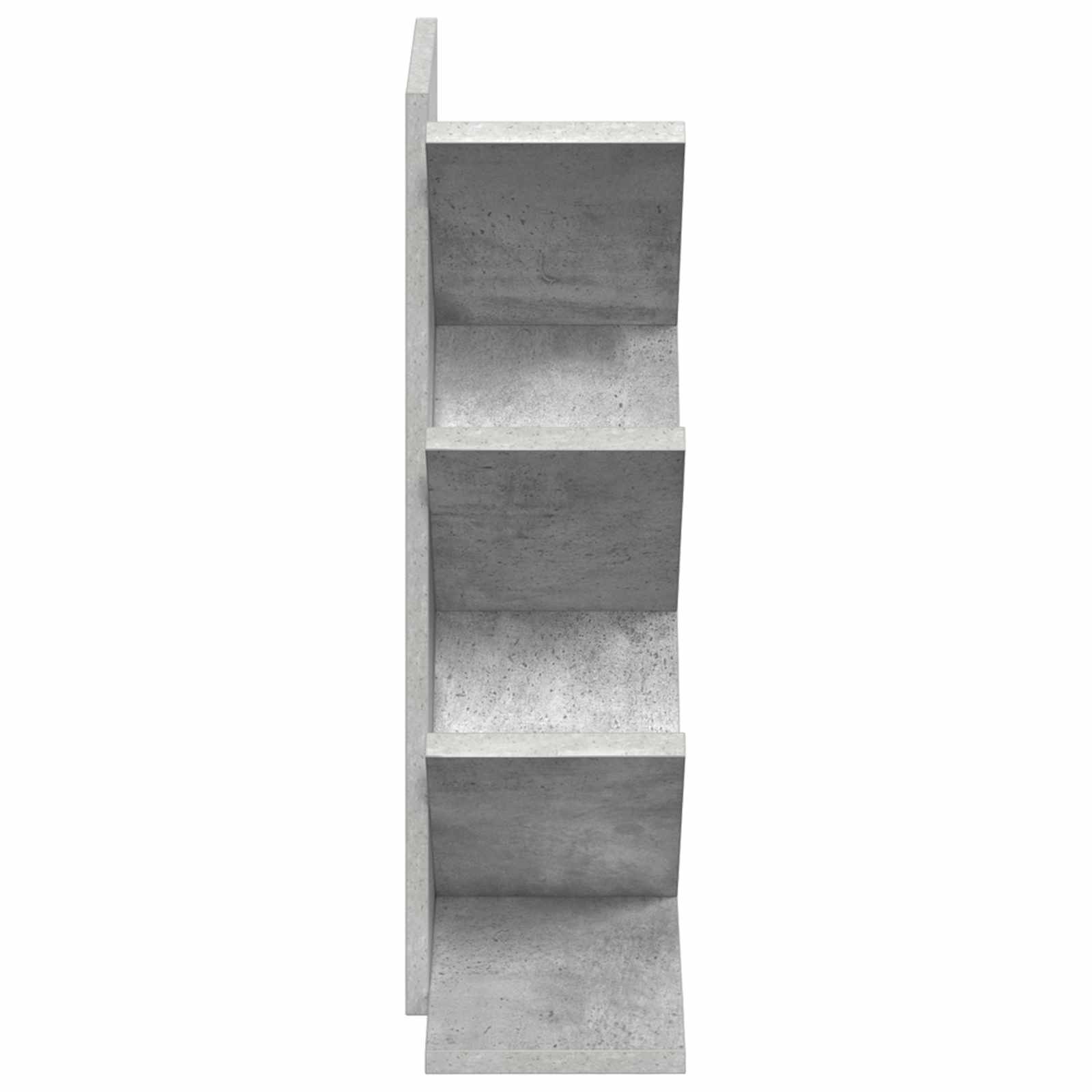 Libreria ad Albero 4 Ripiani 30 x 18 x 60 cm Grigio Cemento | homemem39