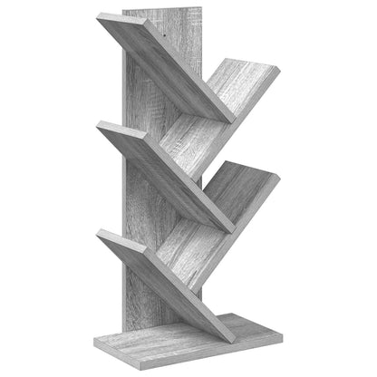 Libreria ad Albero 4 Ripiani 30 x 18 x 60 cm Sonoma grigio | homemem39