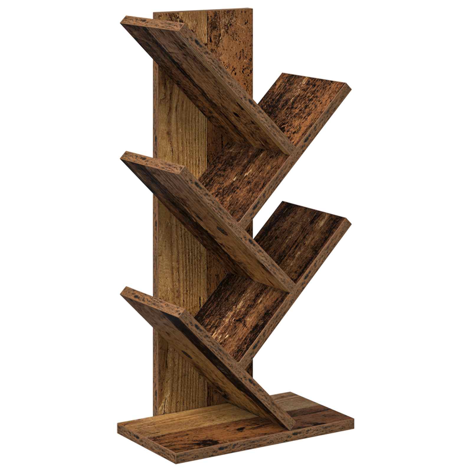 Libreria ad Albero 4 Ripiani 30 x 18 x 60 cm Legno antico | homemem39