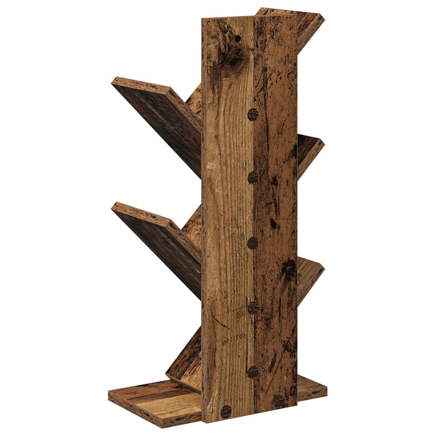 Libreria ad Albero 4 Ripiani 30 x 18 x 60 cm Legno antico | homemem39