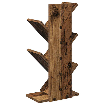 Libreria ad Albero 4 Ripiani 30 x 18 x 60 cm Legno antico | homemem39