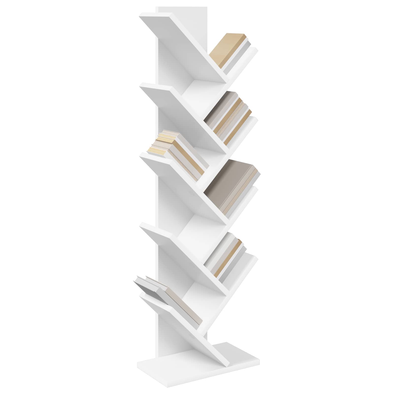 Scaffale per Libri a Forma di Albero 6 Ripiani 30 x 18 x 100 cm | homemem39