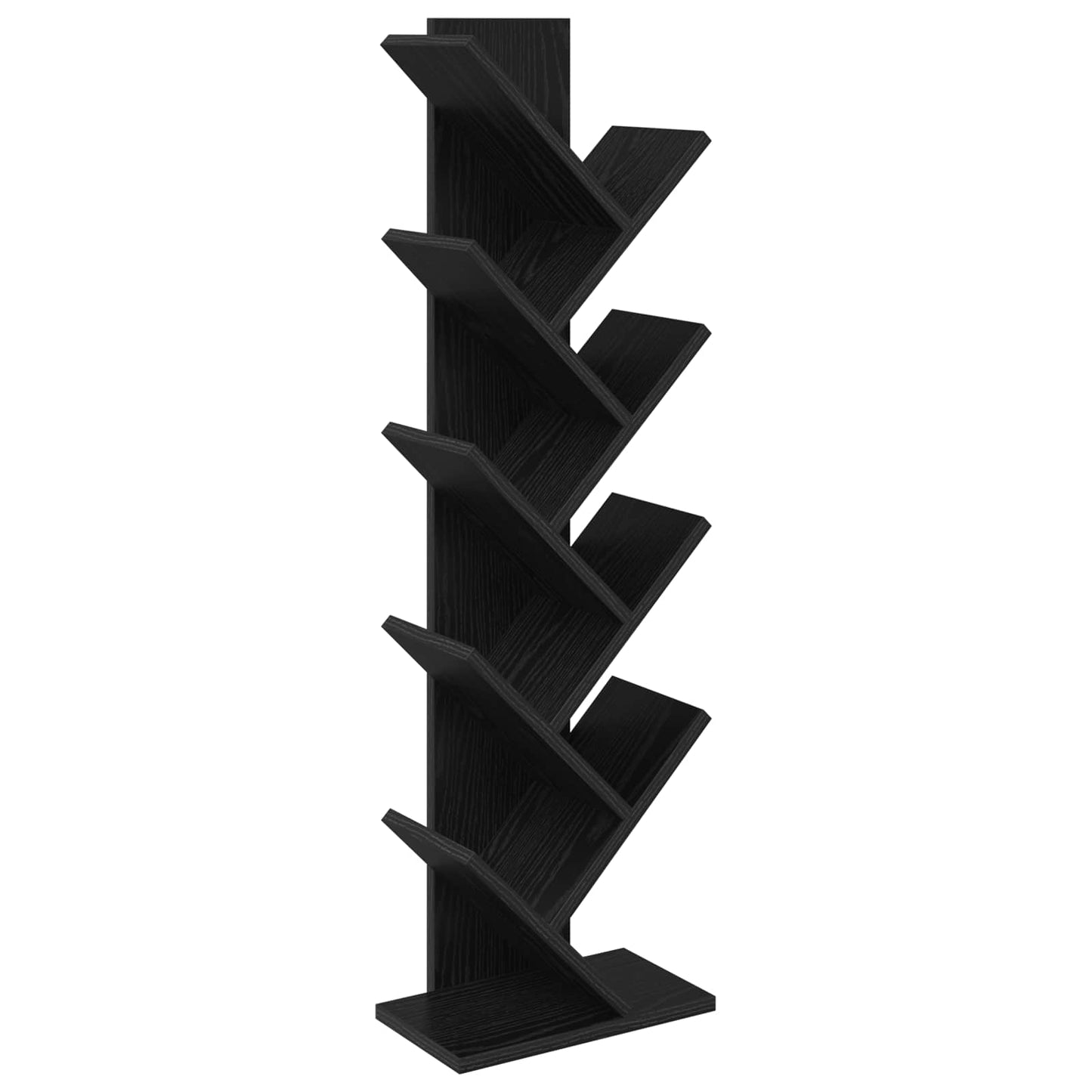Libreria ad Albero 6 Ripiani 30 x 18 x 100 cm Rovere Nero | homemem39