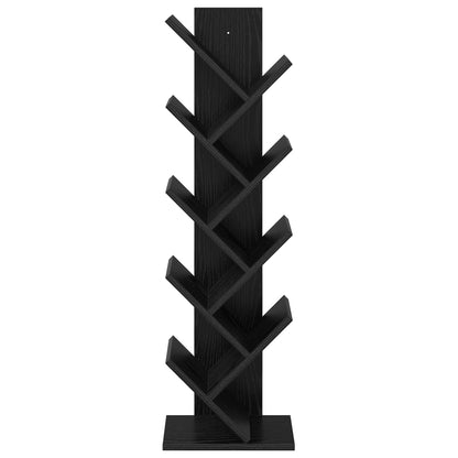 Libreria ad Albero 6 Ripiani 30 x 18 x 100 cm Rovere Nero | homemem39