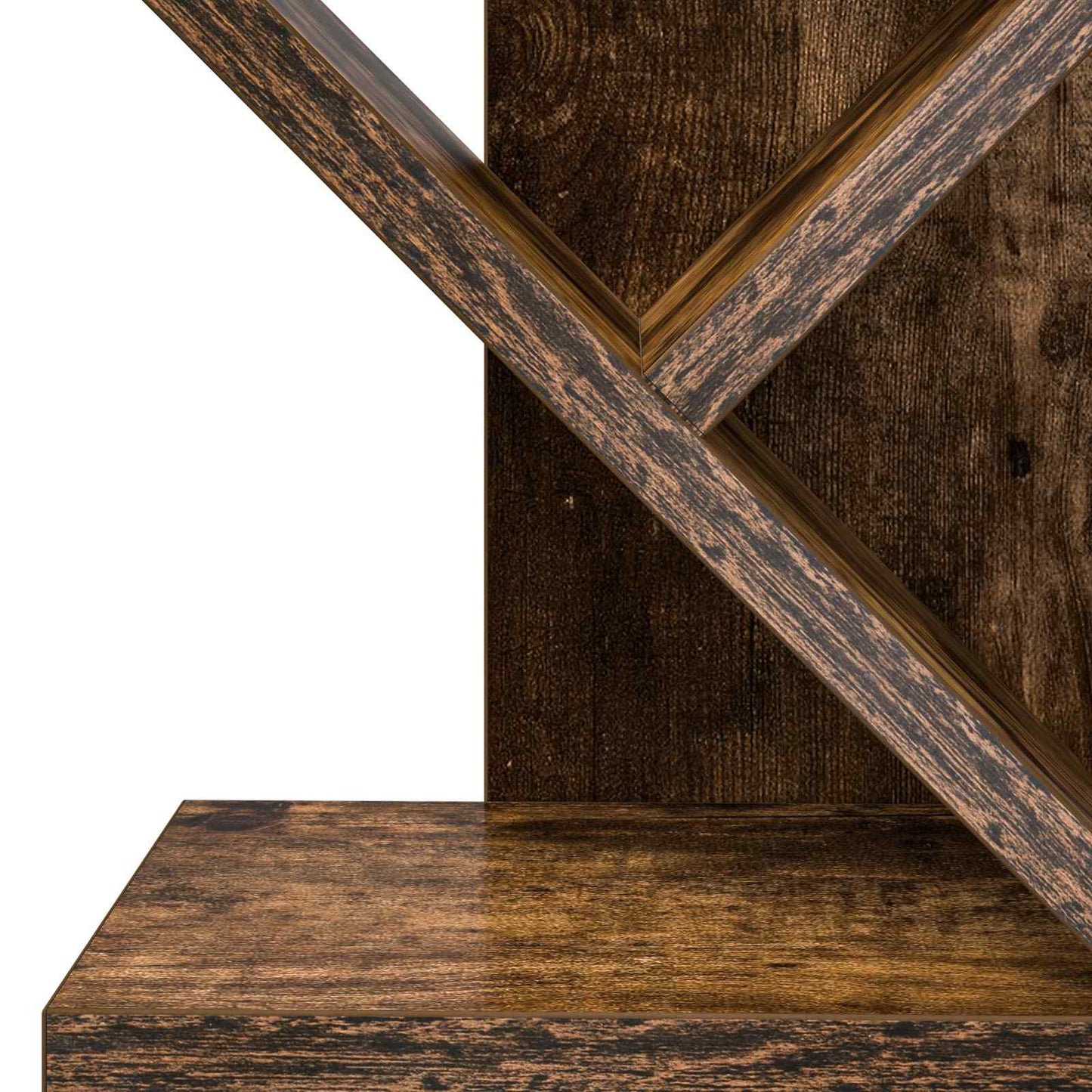 Libreria ad Albero 6 Ripiani 30 x 18 x 100 cm Rovere Fumo | homemem39