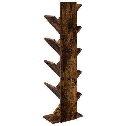 Libreria ad Albero 6 Ripiani 30 x 18 x 100 cm Rovere Fumo | homemem39