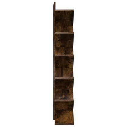 Libreria ad Albero 6 Ripiani 30 x 18 x 100 cm Rovere Fumo | homemem39